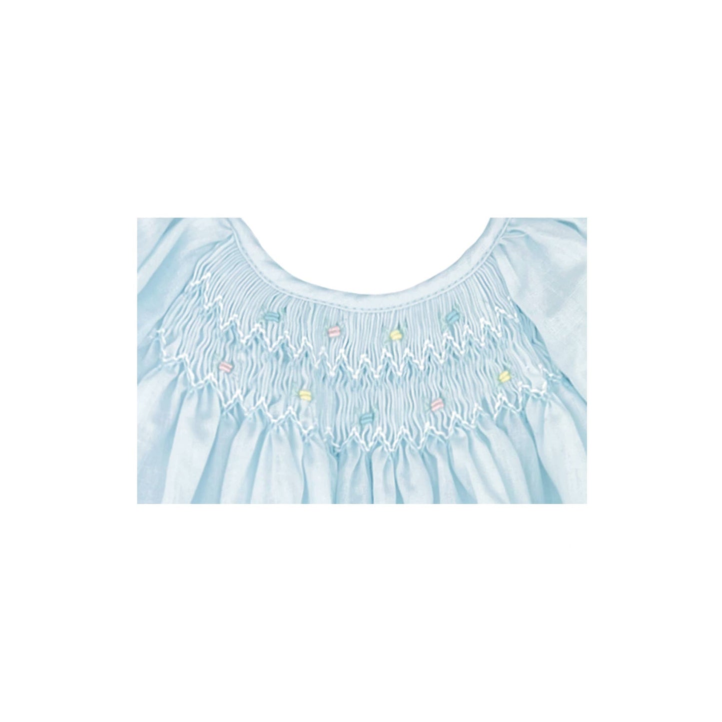 Daygown with Raglan Sleeves and Embroidered Hem: 9 Month / Lavender