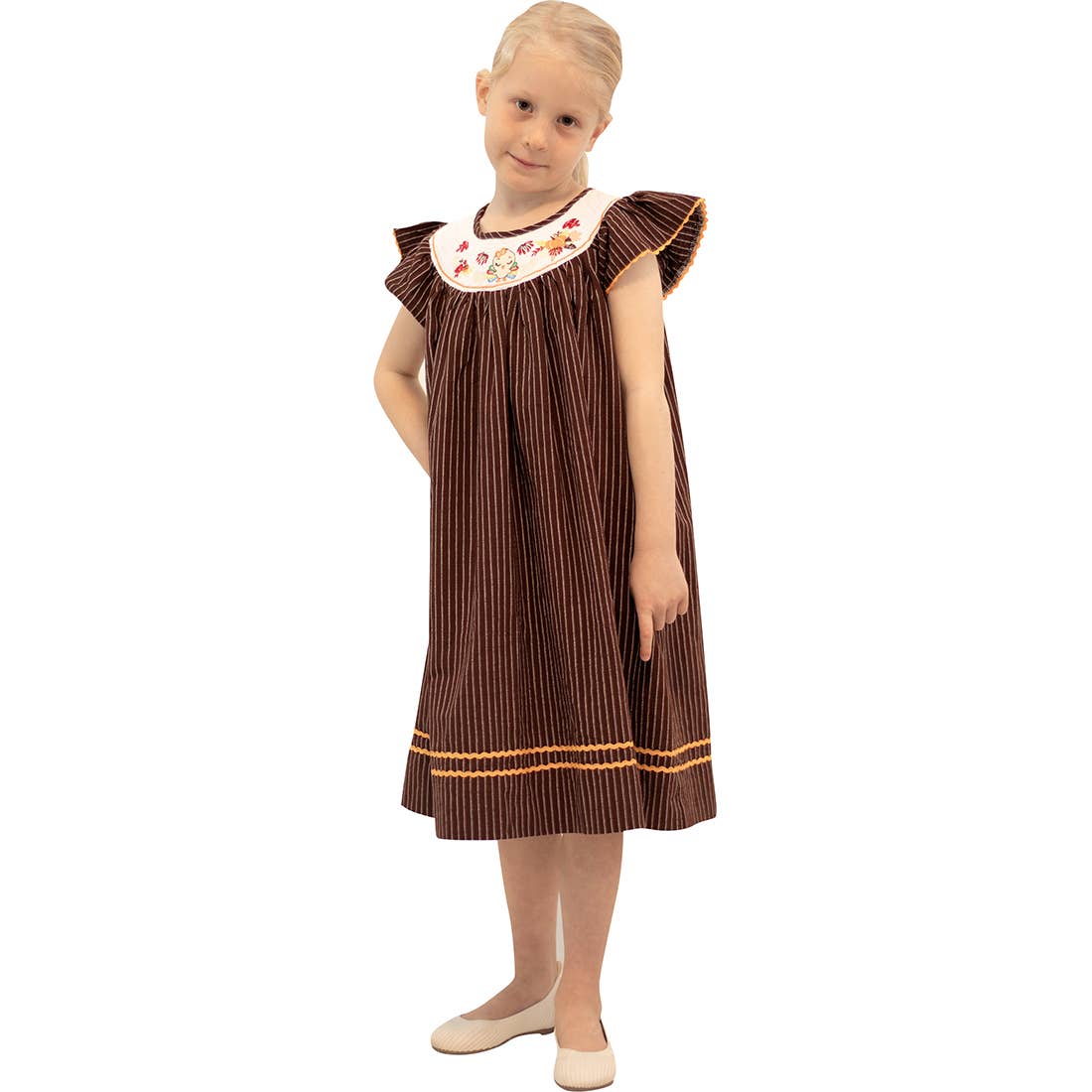 Baby girl boutique offers smocked fall dress