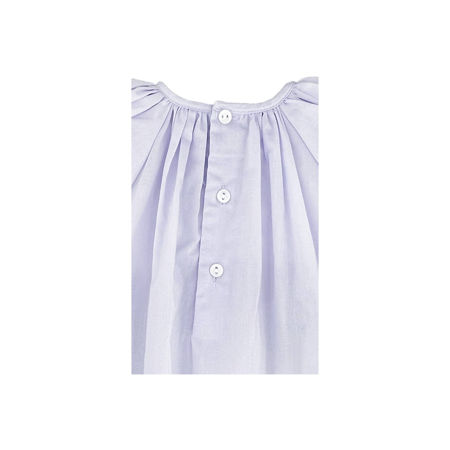 Daygown with Raglan Sleeves and Embroidered Hem: 6 Month / Pink