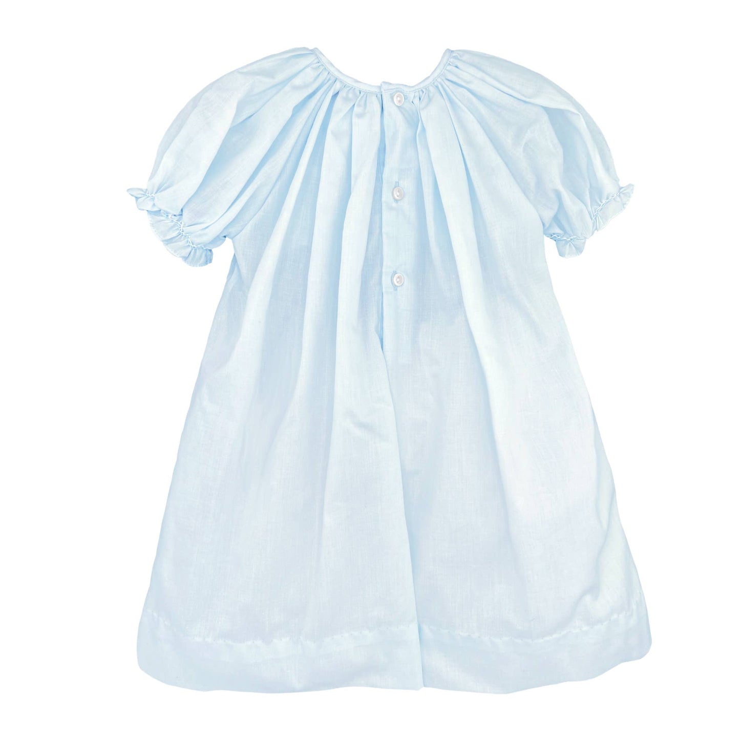 Daygown with Raglan Sleeves and Embroidered Hem: Preemie / Pink