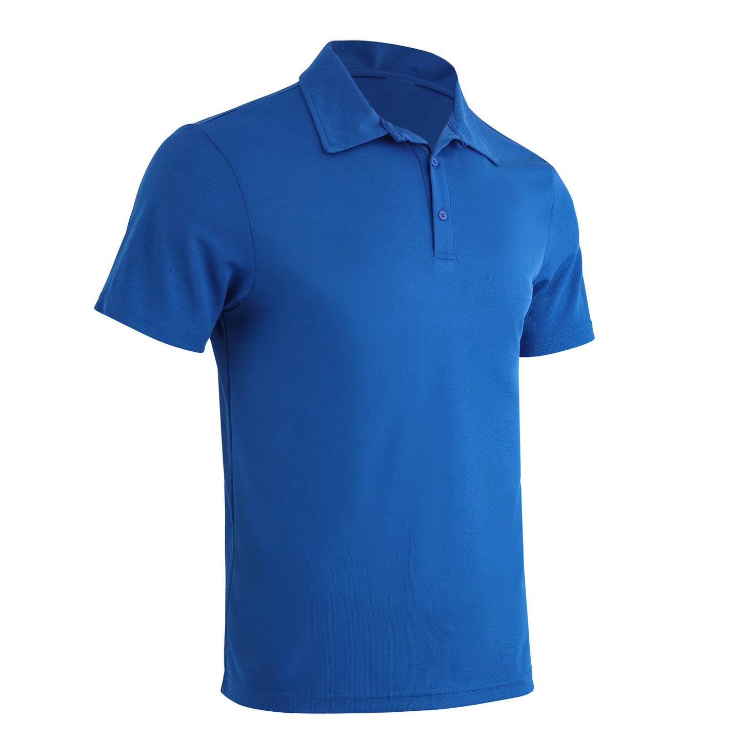 LeeHanTon Men's Solid Polo Shirt: Royal Blue / S