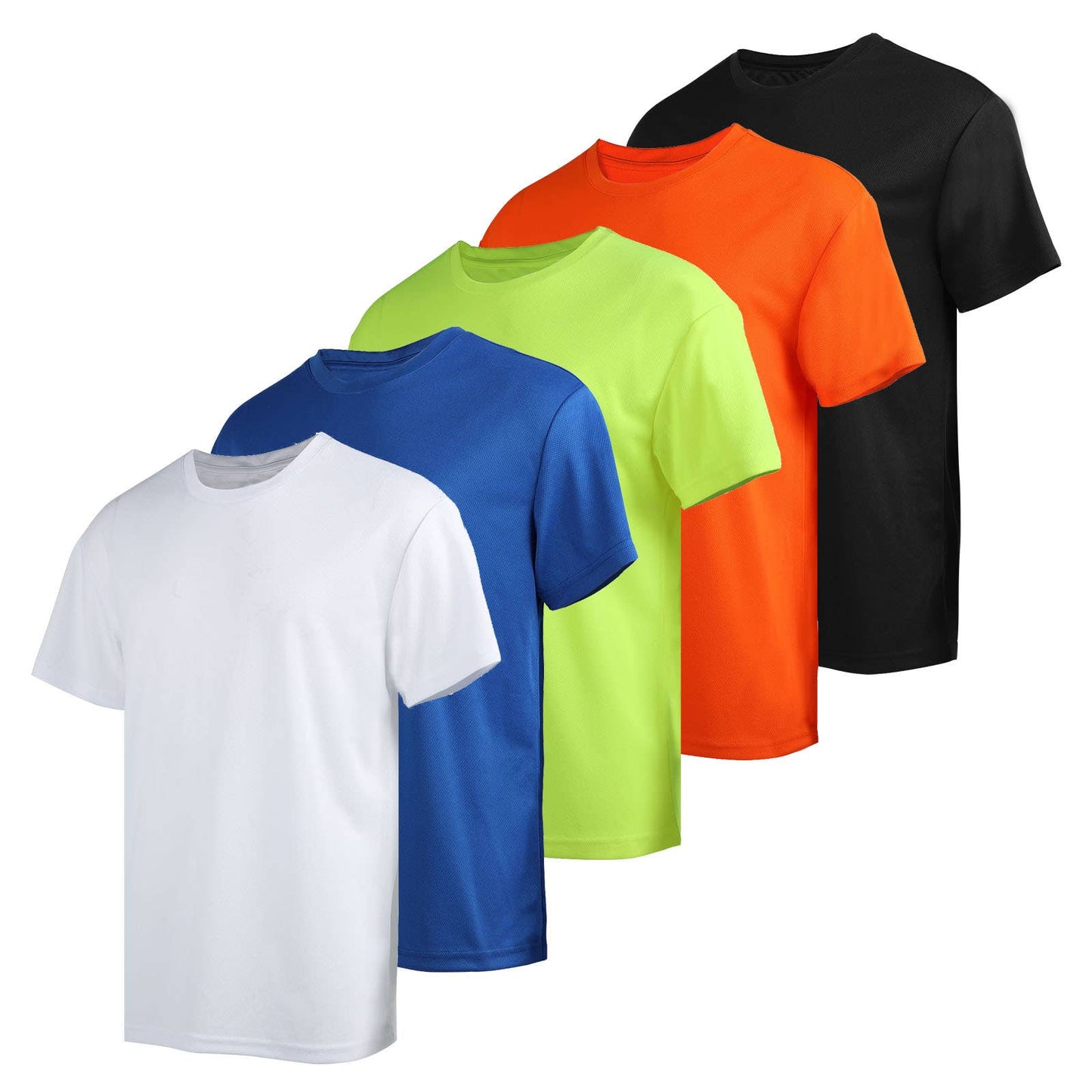 LeeHanTon Men’s Performance T-Shirt: Yellow / X-Large