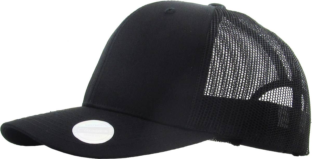 CLASSIC 6 PANEL MESH BACK: LGY-BLK