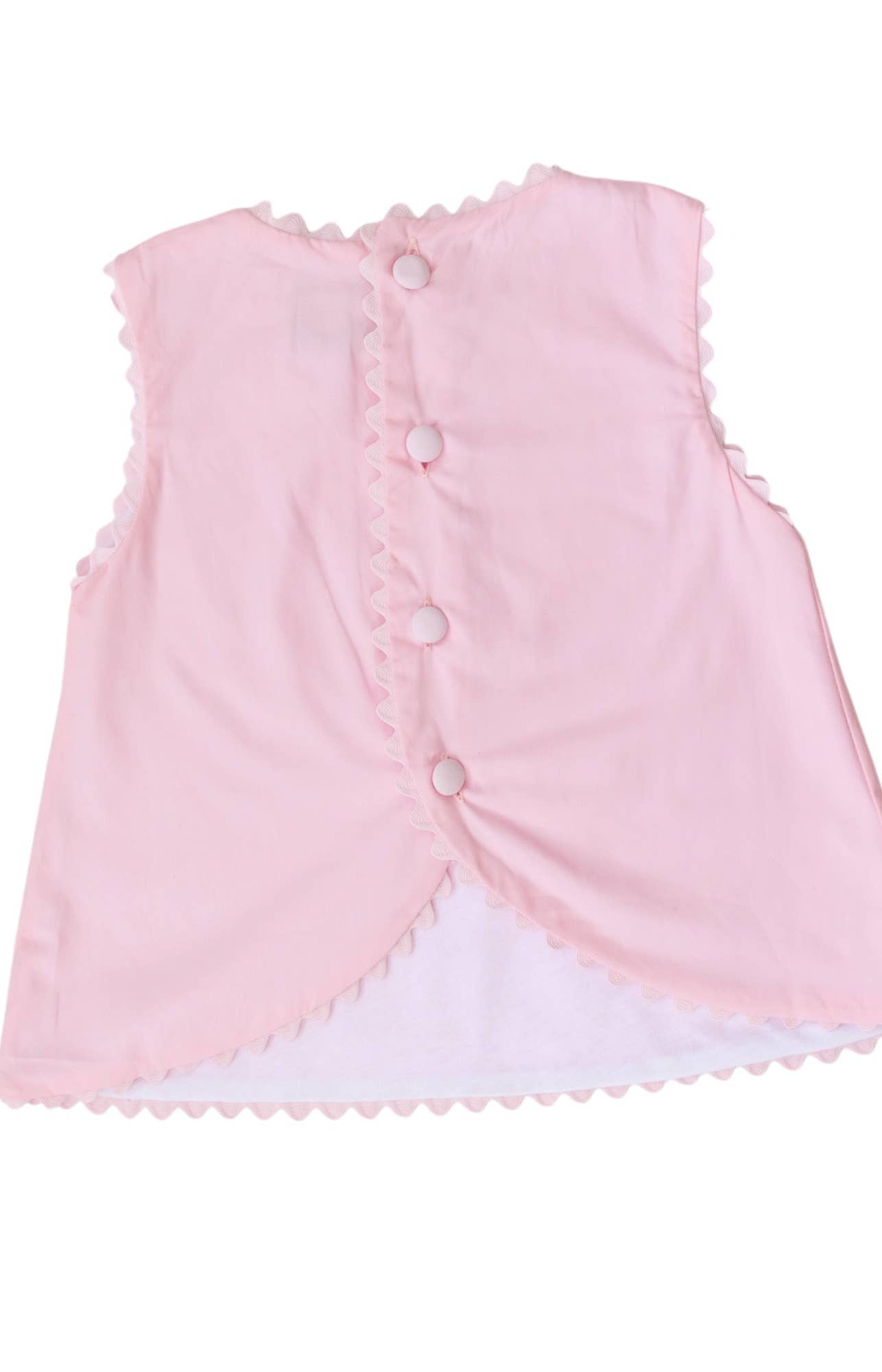 Rosie Scallop Trim Swing Back Bloomer Set: 6 Month