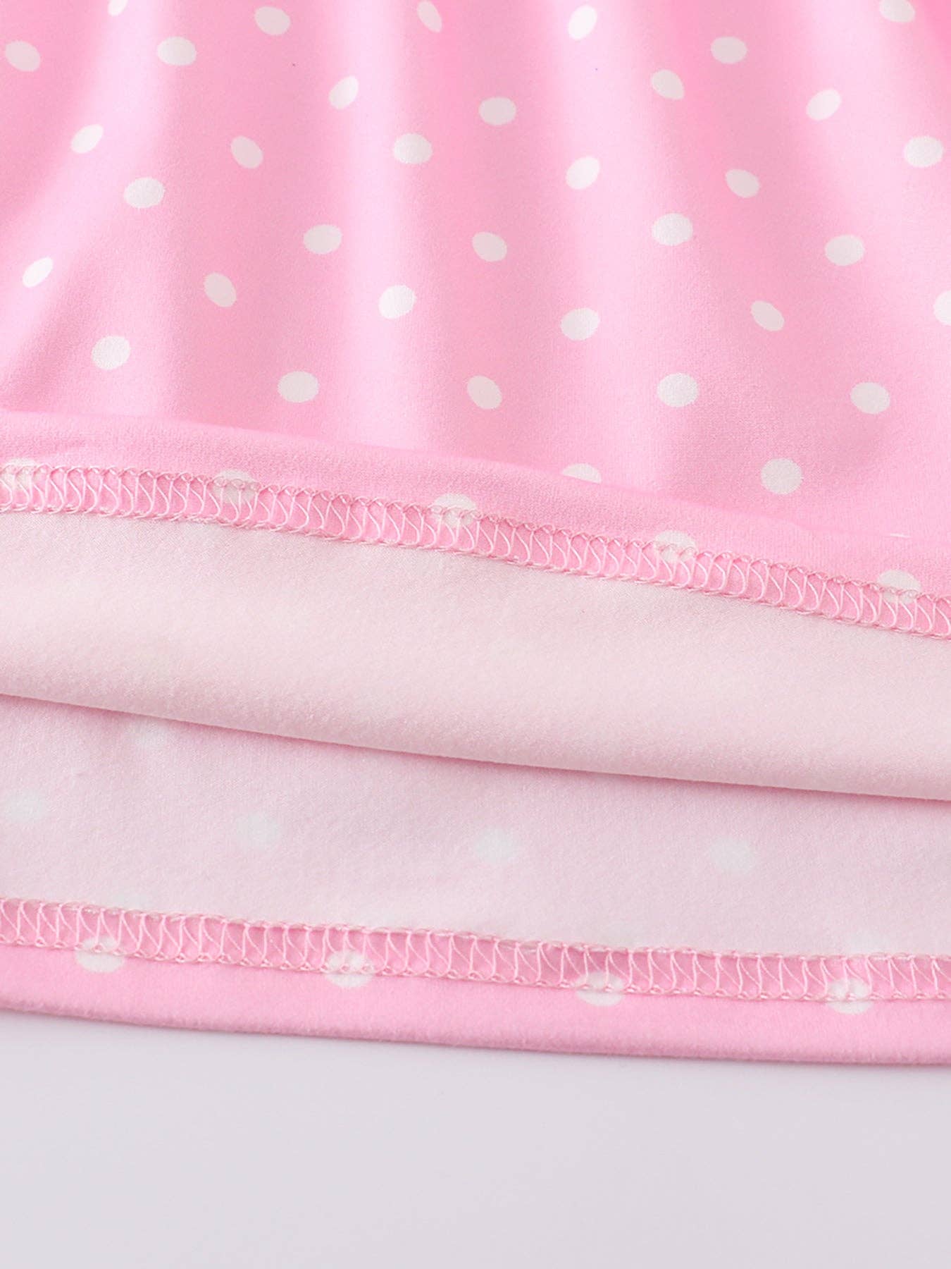 Pink Rabbit Ruffle Girl Dress: 3