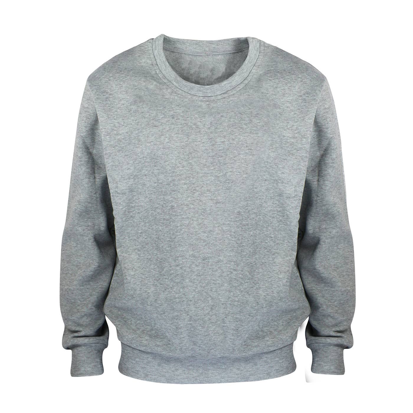 LeeHanTon Men's Crew Neck Soft Fleece Pullover Sweatshirt: Black / 2XL