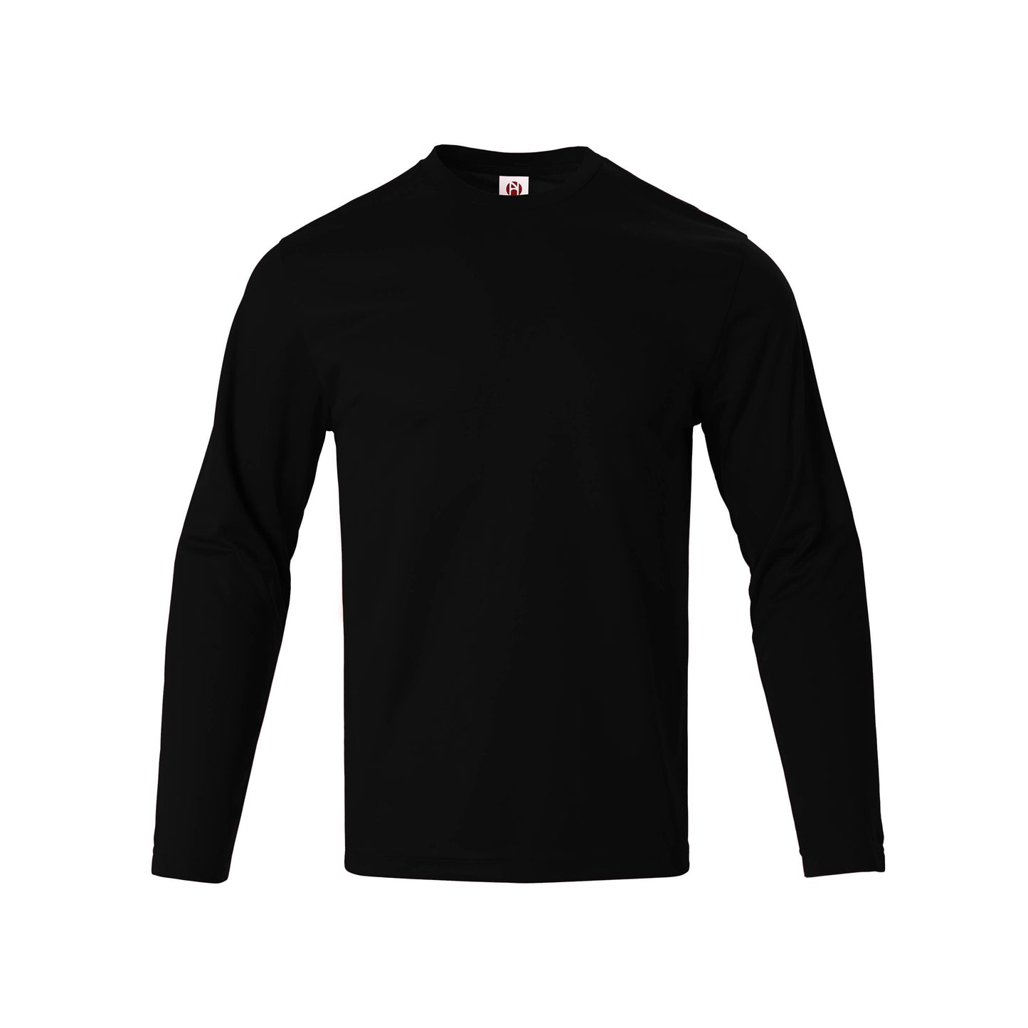 LeeHanTon Men’s Performance Long Sleeve T-Shirt: Black / L