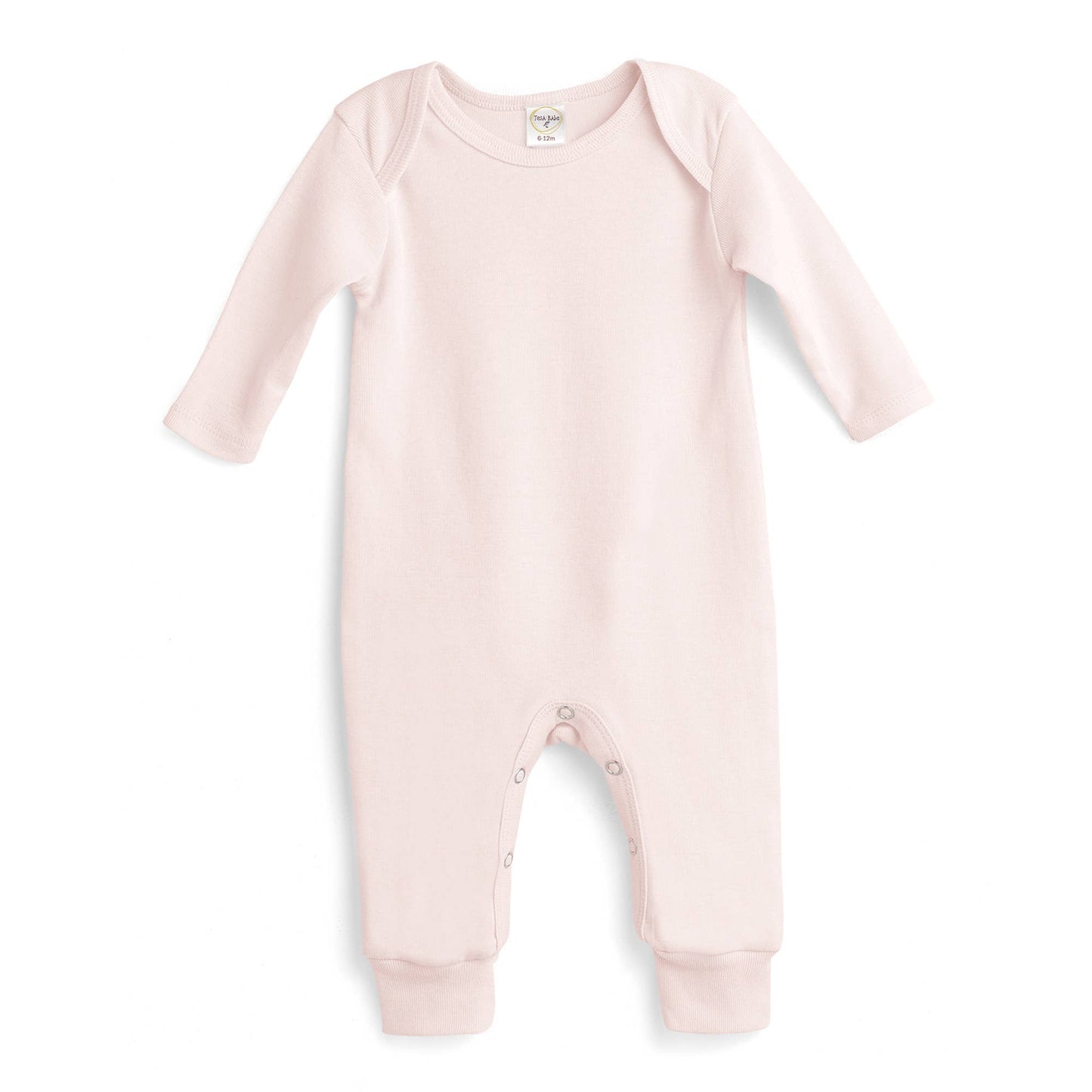 Baby's Ivory & Pink Cotton Romper: Ivory / NB