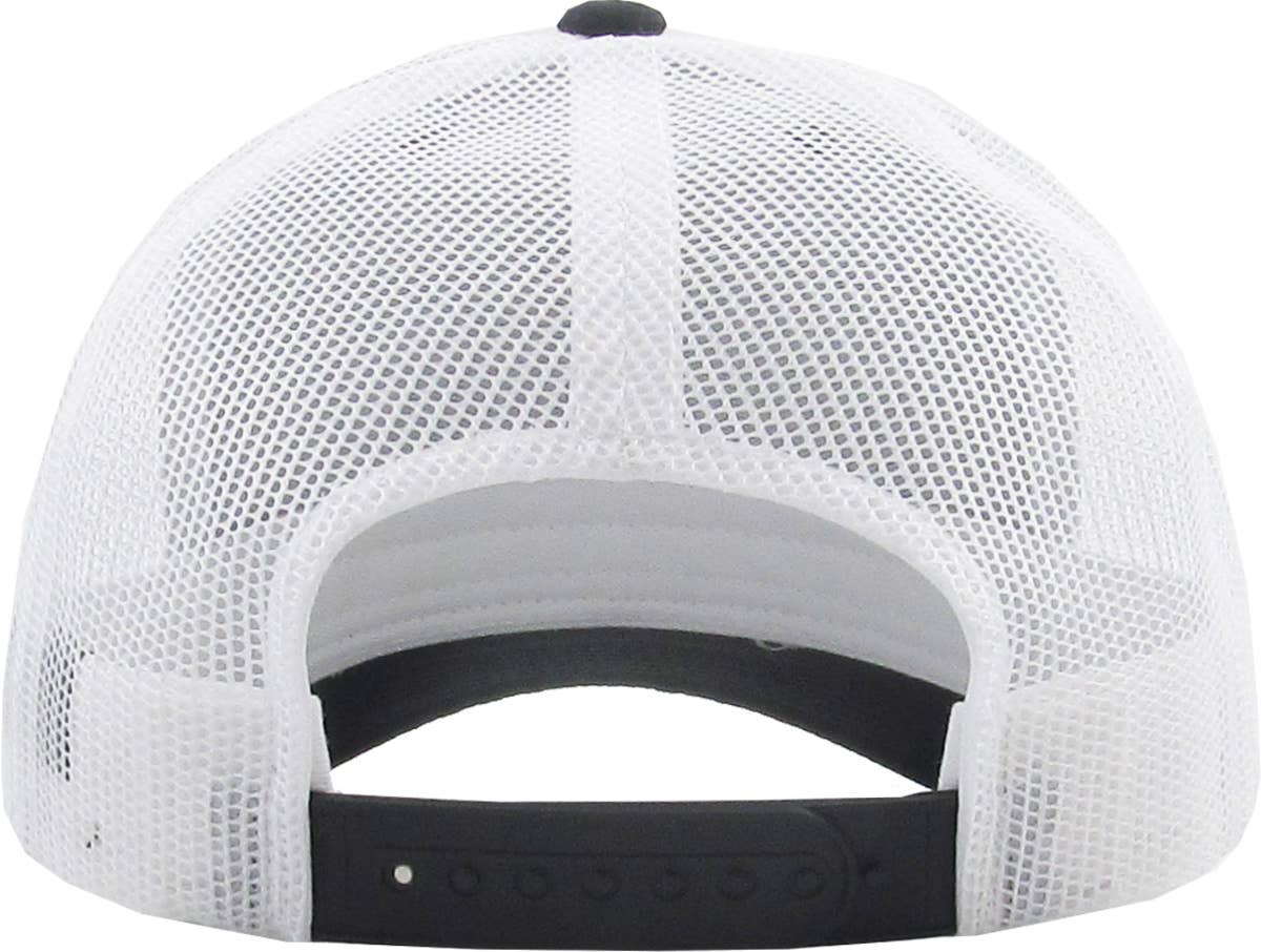 CLASSIC 6 PANEL MESH BACK: LGY-BLK
