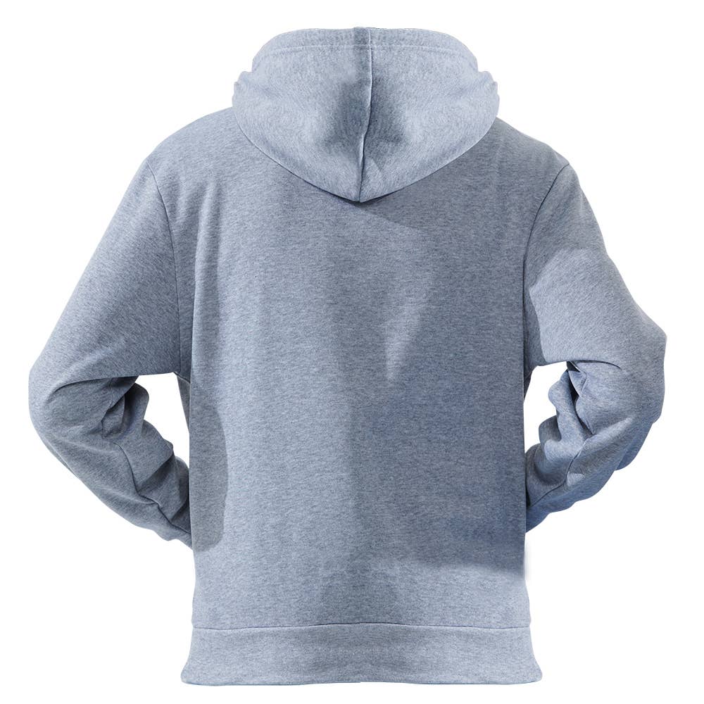 Men's Fleece Lined Pullover Hoodie: Dark Grey / S