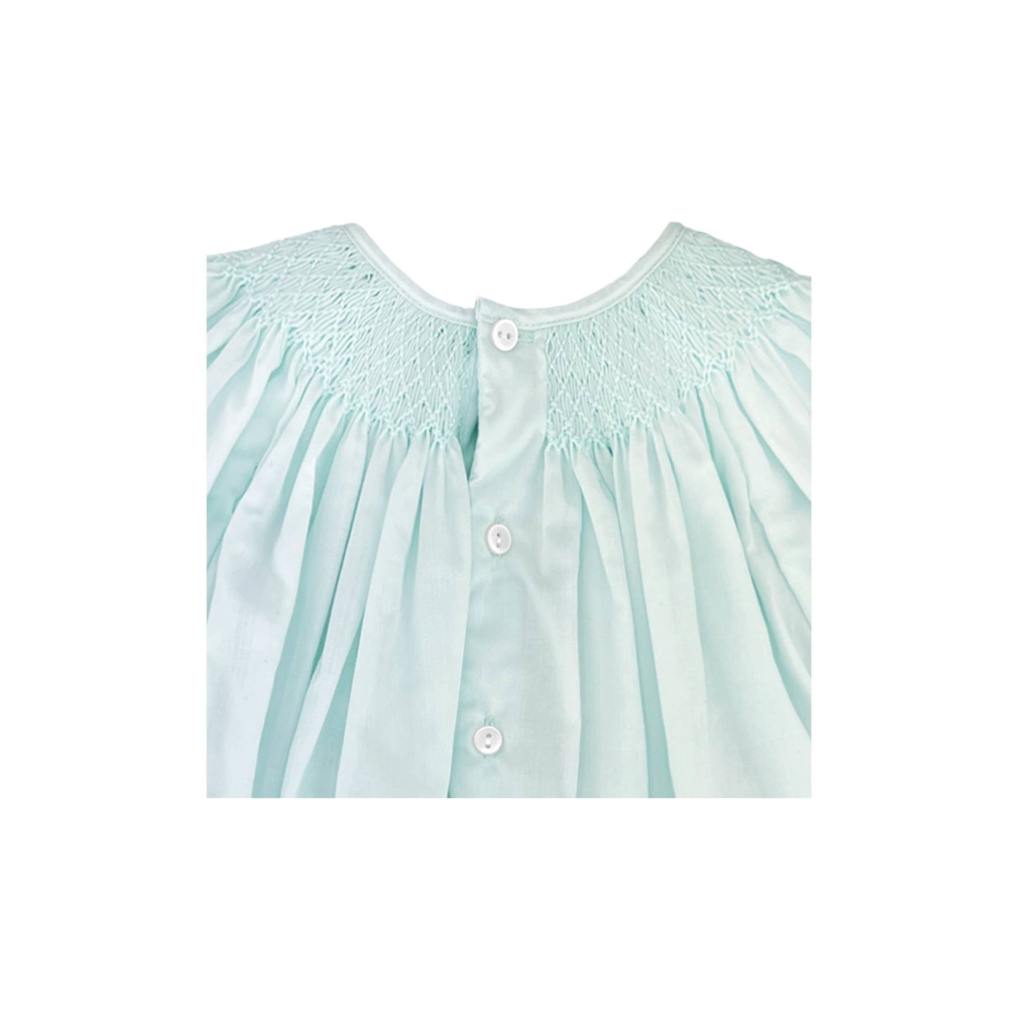 Smocked Daygown with Raglan Embroidery: Newborn / Pink