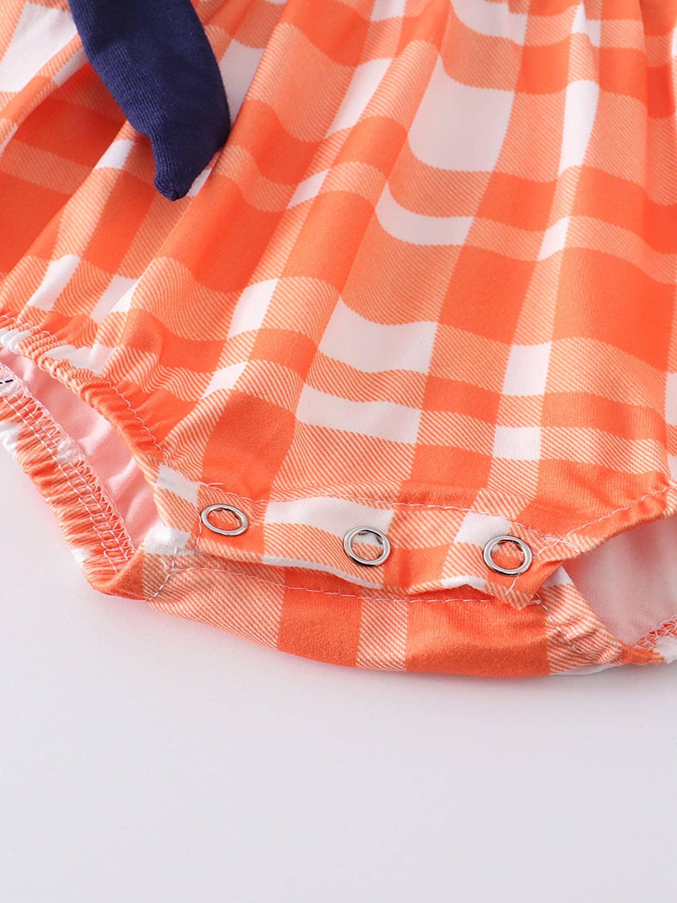 Easter Carrot Applique Ruffle Baby Romper: 18M