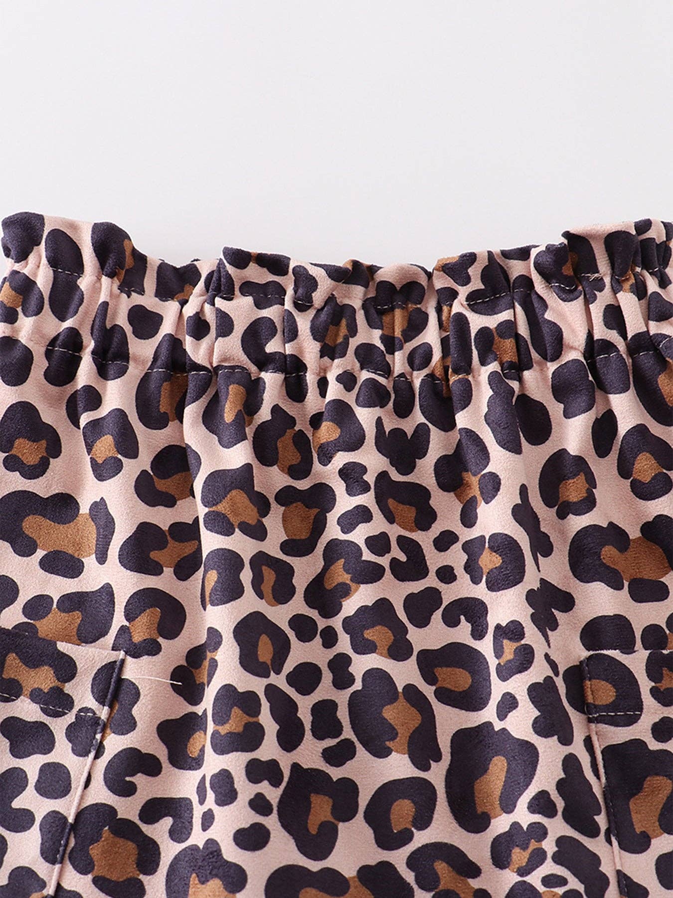 Dirty pink "easter"leopard  skirt set: 2