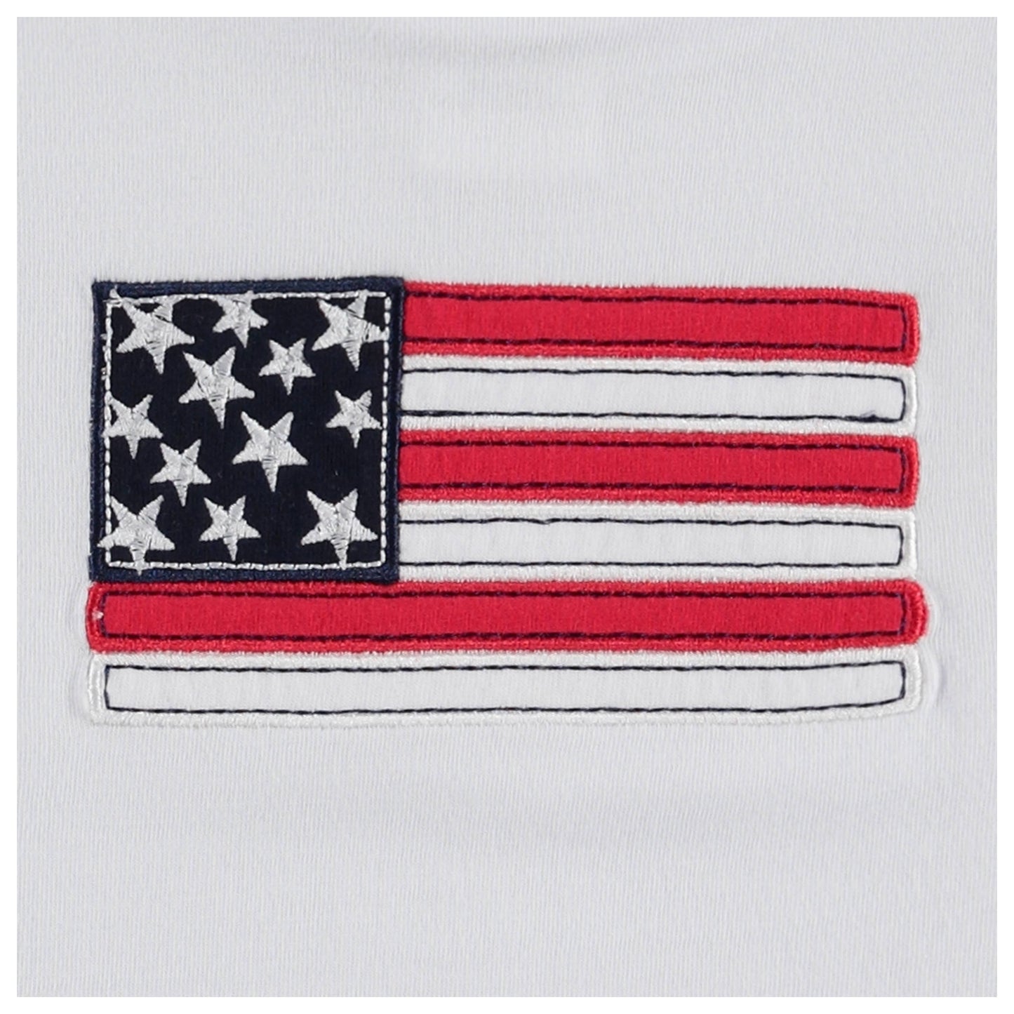 Good Lad Toddler Boys Flag Appliqued July 4th Short Set: 2T