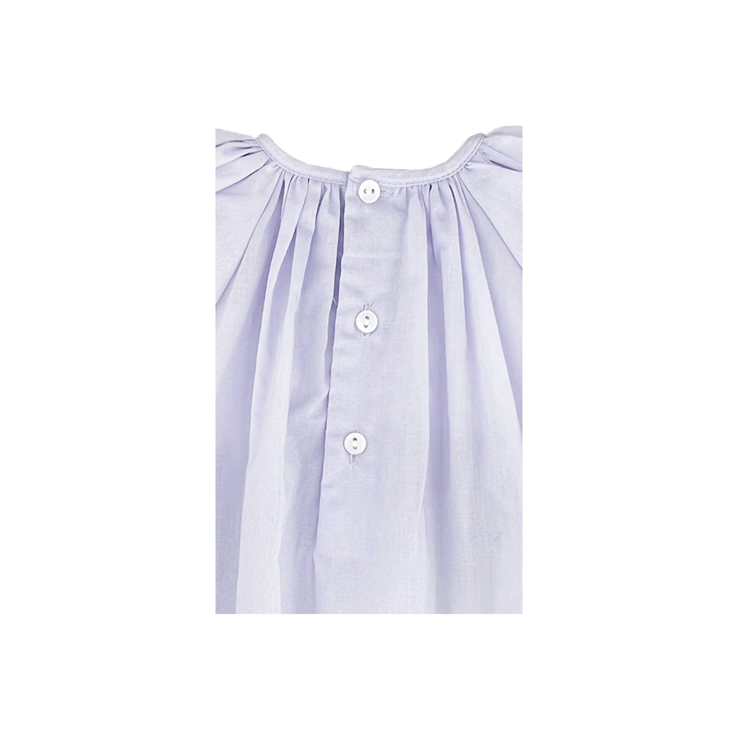 Daygown with Raglan Sleeves and Embroidered Hem: Preemie / Pink