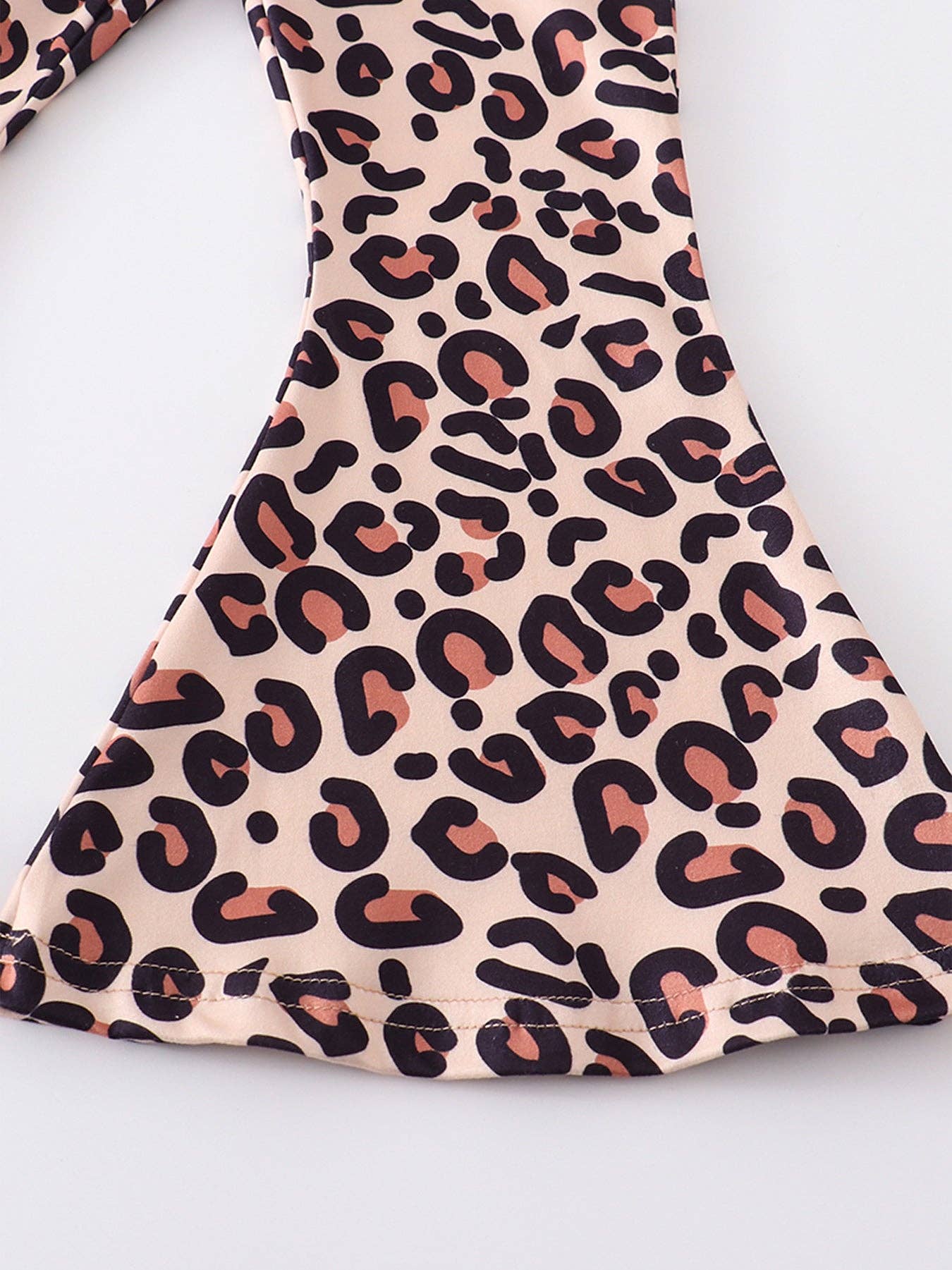 Easter Leopard Rabbit Print Bell Pants Set: 3
