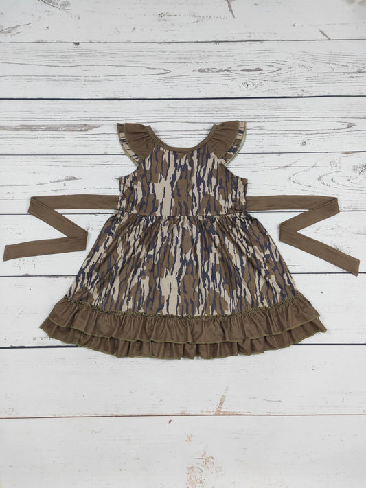 Camouflage Baby Girl Dress With Belt: 12-18M