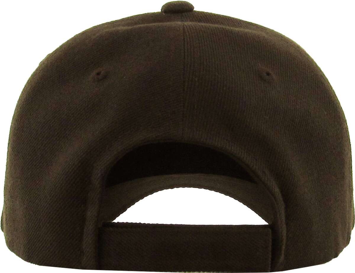 Solid Velcro Baseball Cap: Black