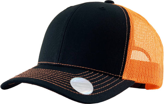 CLASSIC 6 PANEL MESH BACK: BLK-NORG
