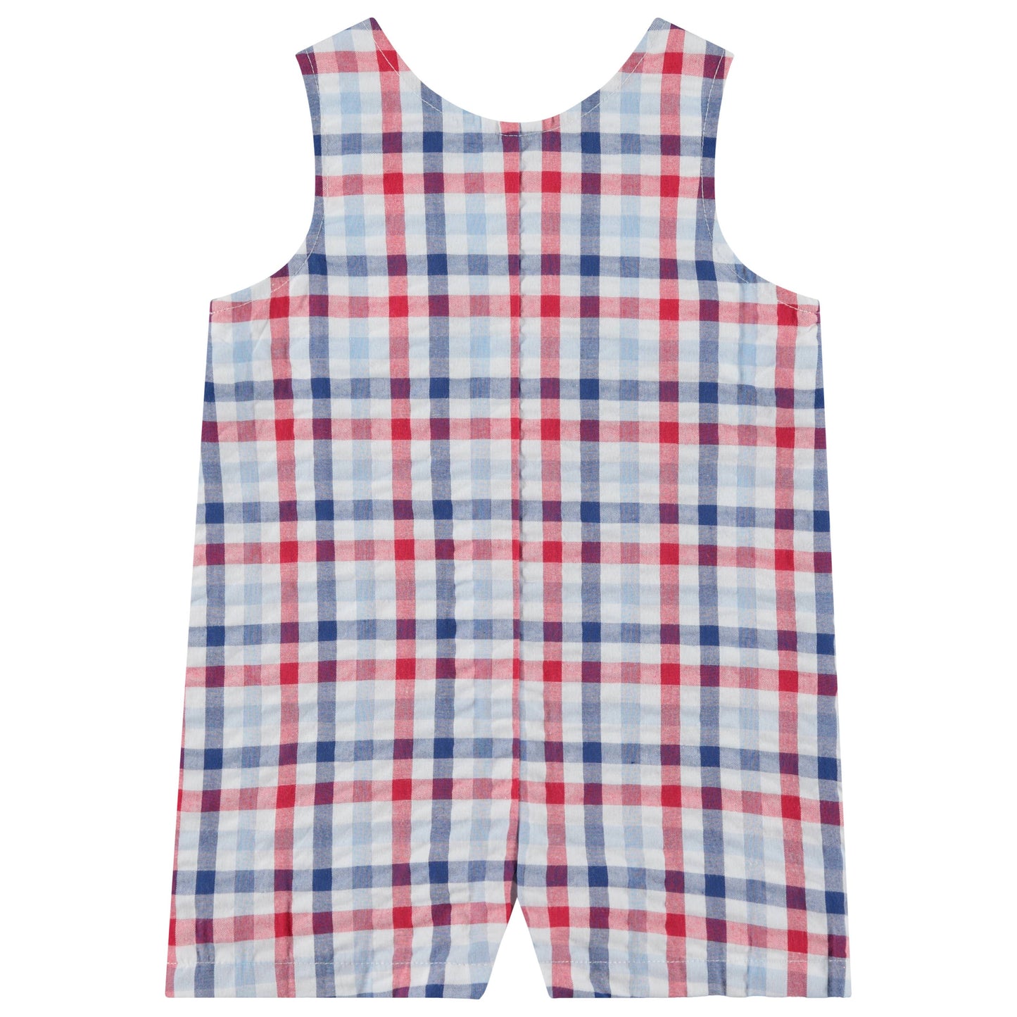 Good Lad Newborn/Infant Boys Seersucker Shortall: 12M