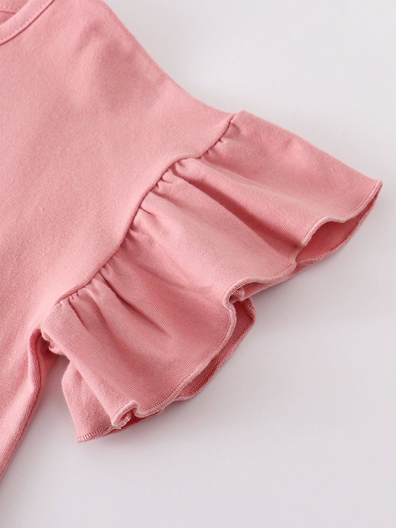 Dirty pink "easter"leopard  skirt set: 4