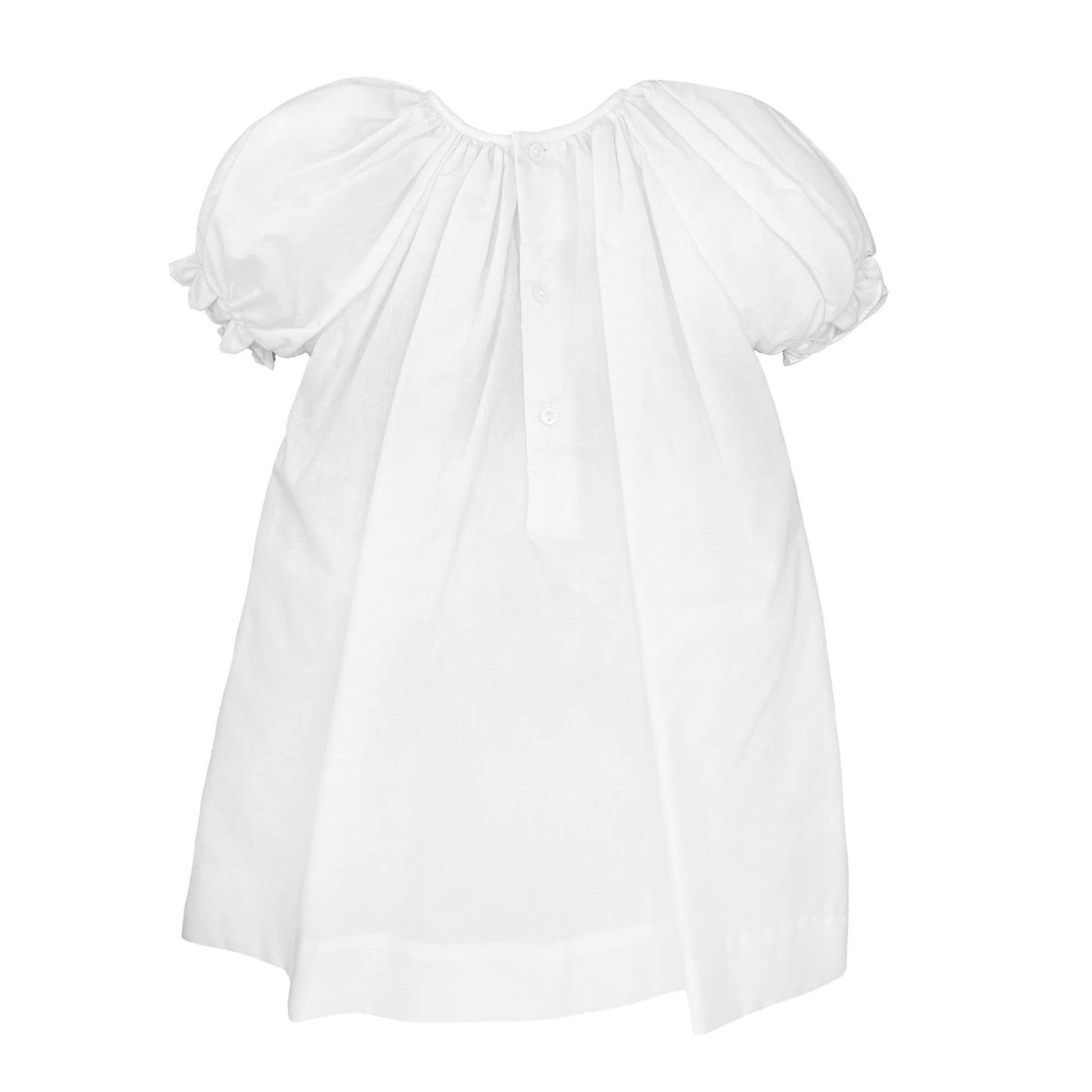 Daygown with Raglan Sleeves and Embroidered Hem: Preemie / Pink