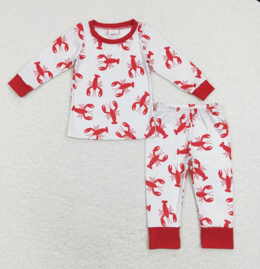 Boys Crawfish Pajamas 12-18 months, 2T, 3T, 4T