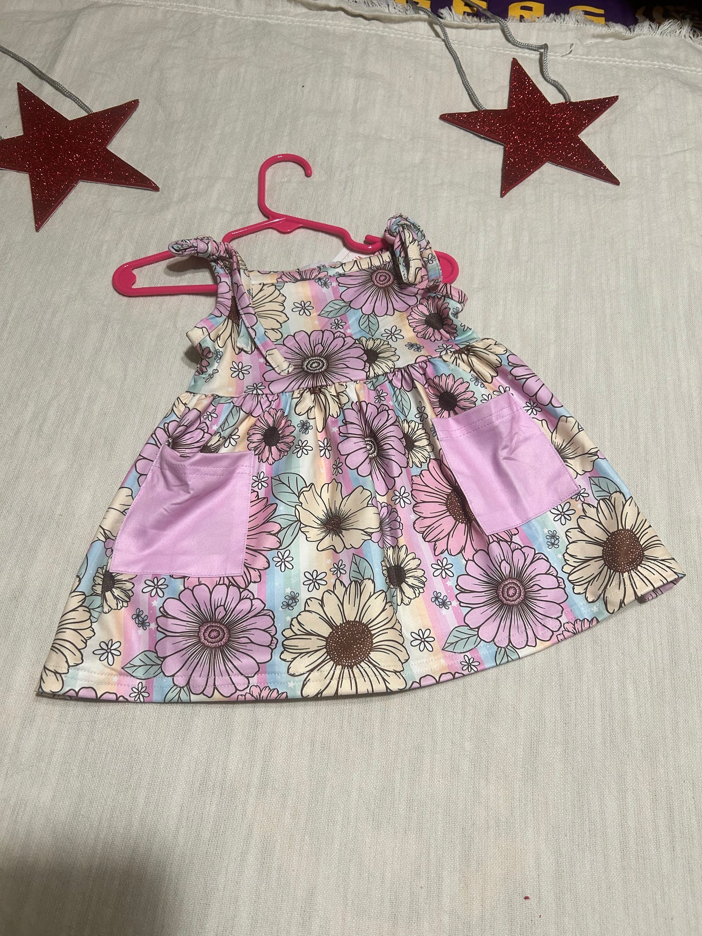 SUMMER FLORAL DRESS 6-12 months