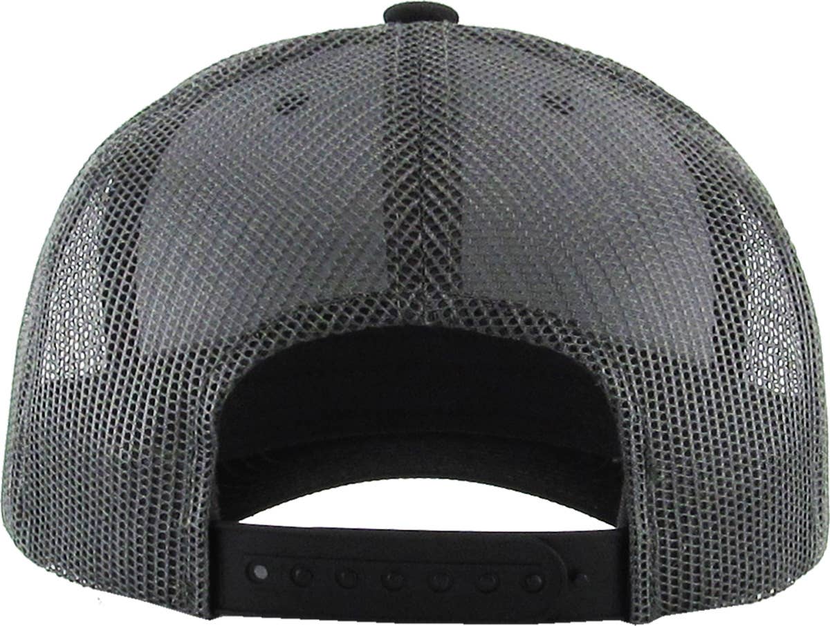 CLASSIC 6 PANEL MESH BACK: DGY-NGRN