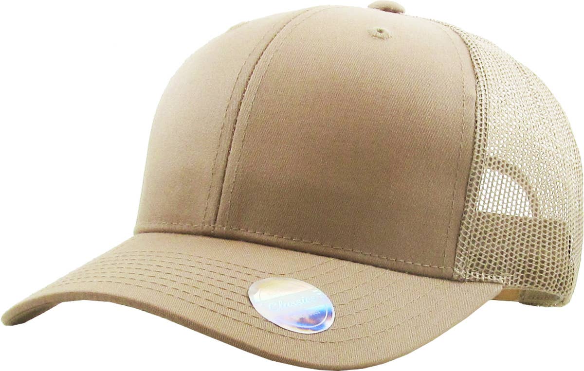 CLASSIC 6 PANEL MESH BACK: KHK-KHK