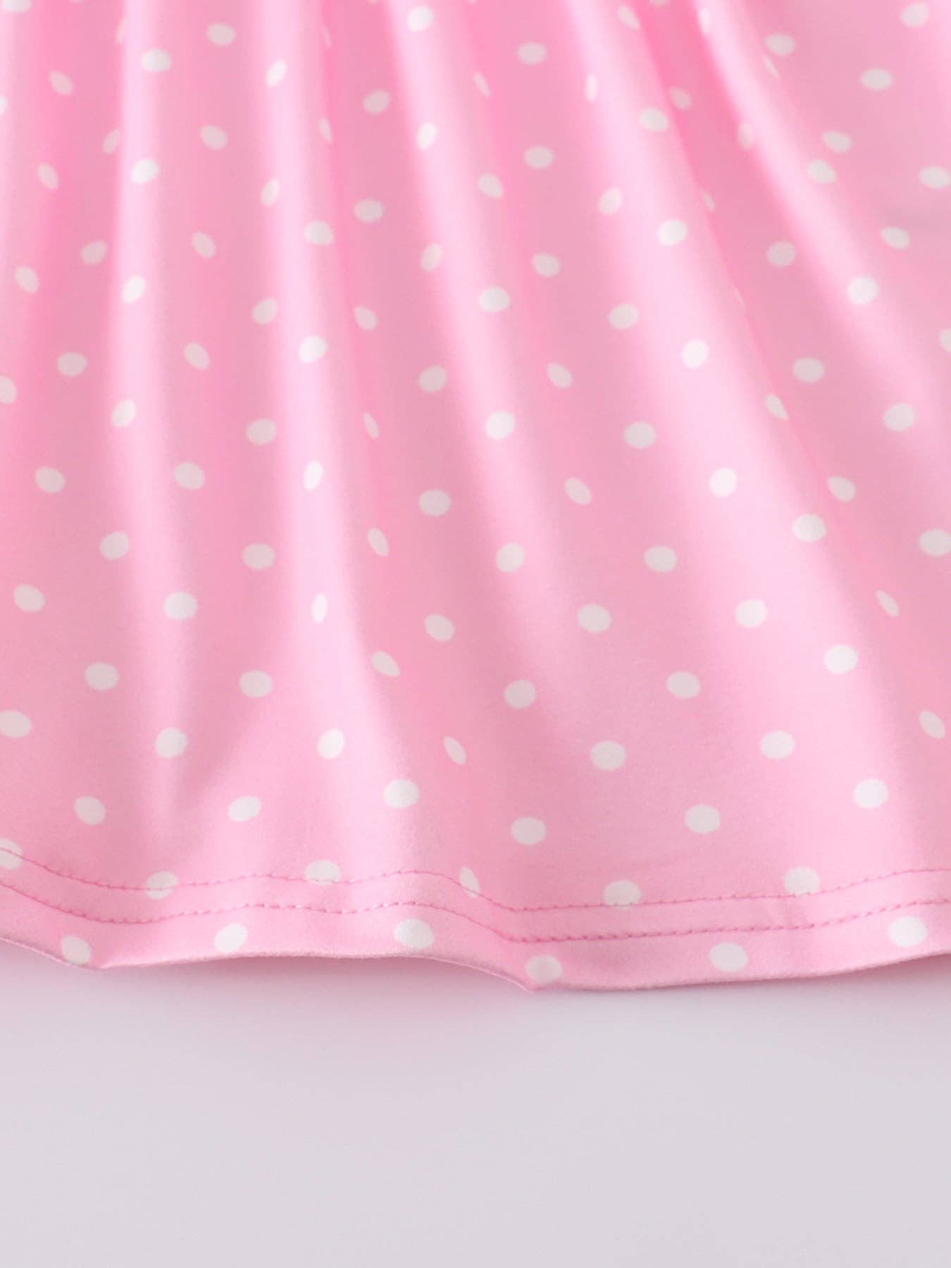 Pink Rabbit Ruffle Girl Dress: 3