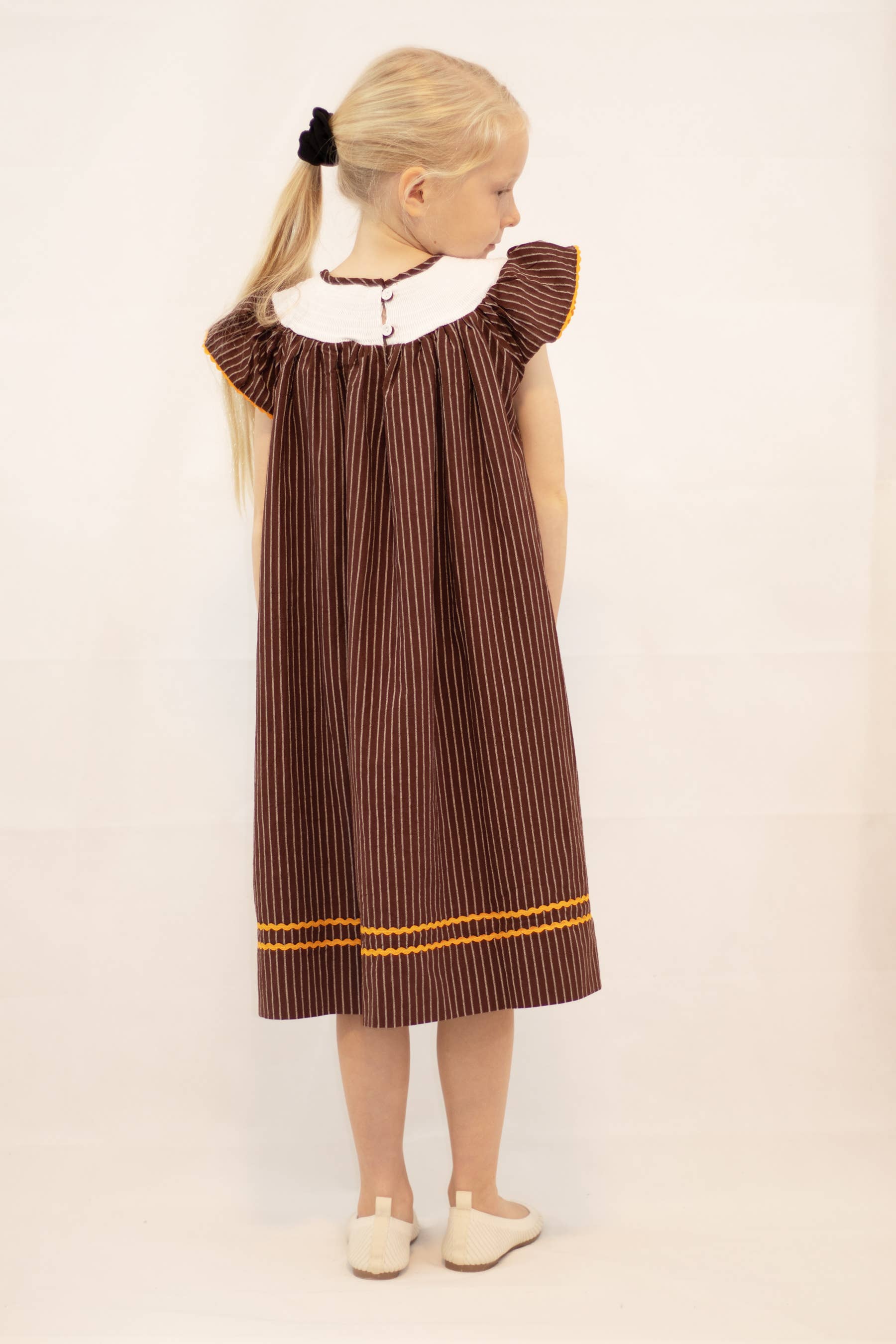 thanksgiving smocked dress BemeyourBBs Toddler Baby Outfit Kids Girls Long Sleeve Crew Neck Plaid Embroidery Turkey Fall Dress Thanksgiving Clothes from the pumpkin patch to the thanksgiving table Thanksgiving Smocked Dress Size 2T