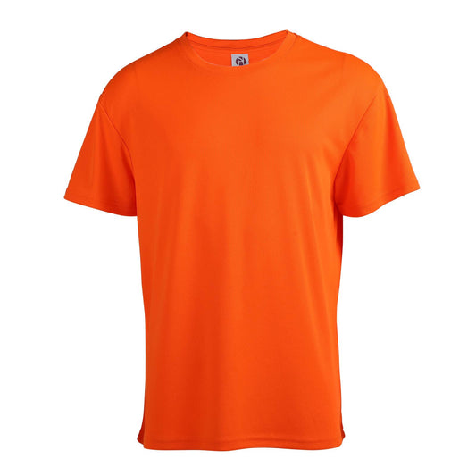LeeHanTon Men’s Performance T-Shirt: Orange / X-Large