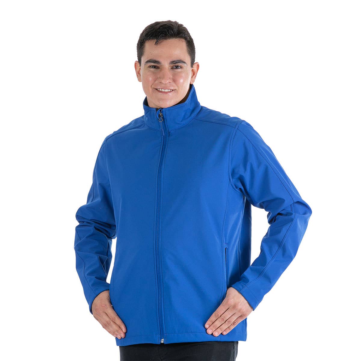 LeeHanTon Men’s Micro Fleece Lined Core Shell Jacket: Black / 2XL