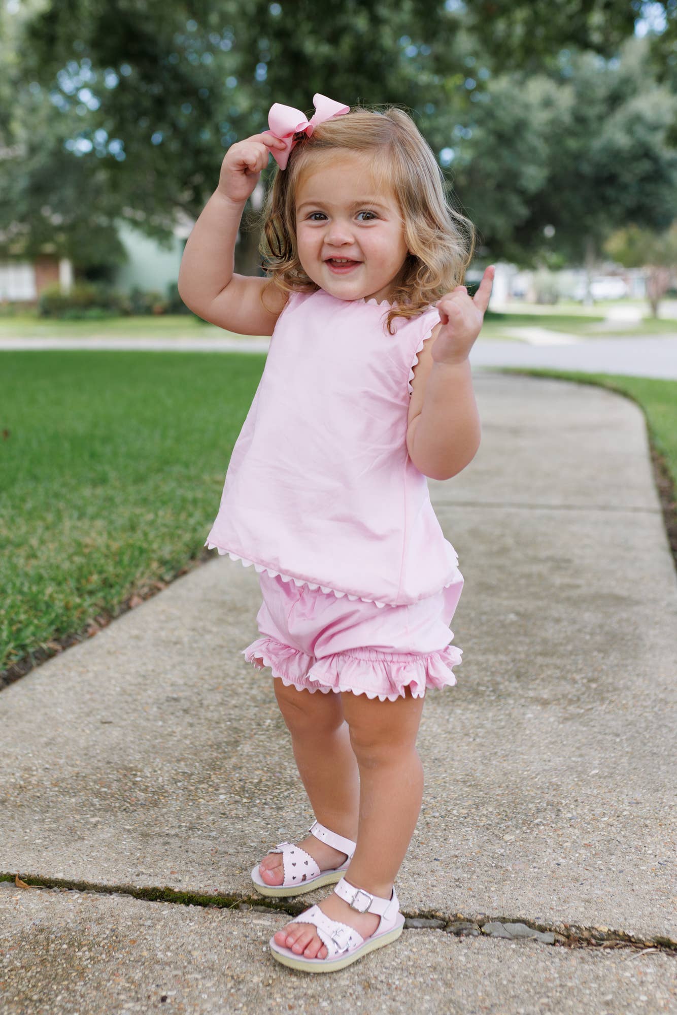 Rosie Scallop Trim Swing Back Bloomer Set: 4T