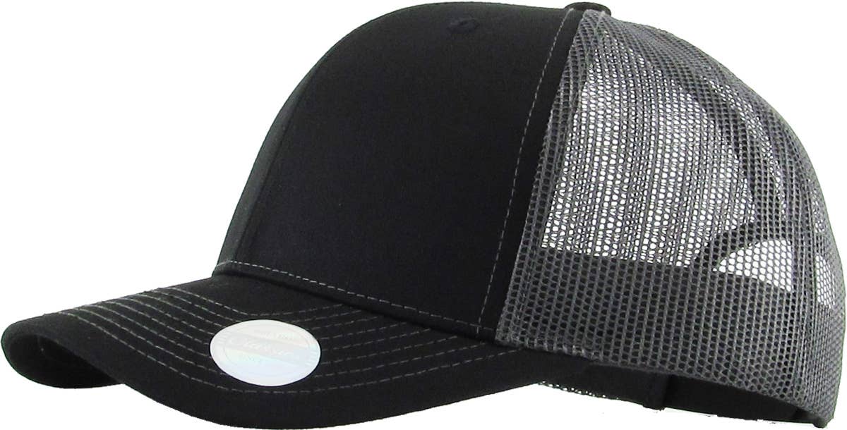 CLASSIC 6 PANEL MESH BACK: DGY-NGRN