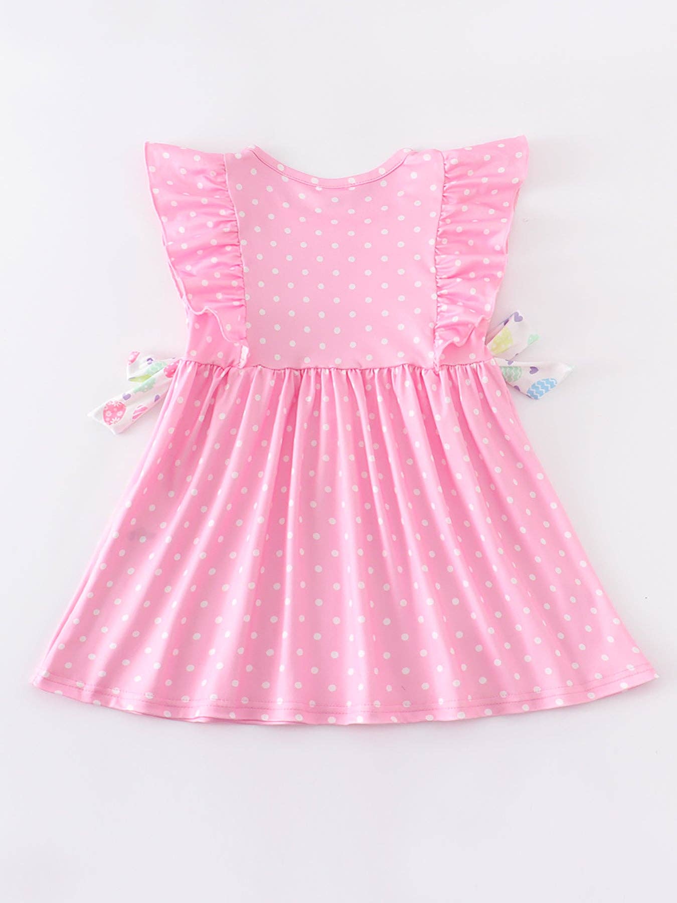 Pink Rabbit Ruffle Girl Dress: 3