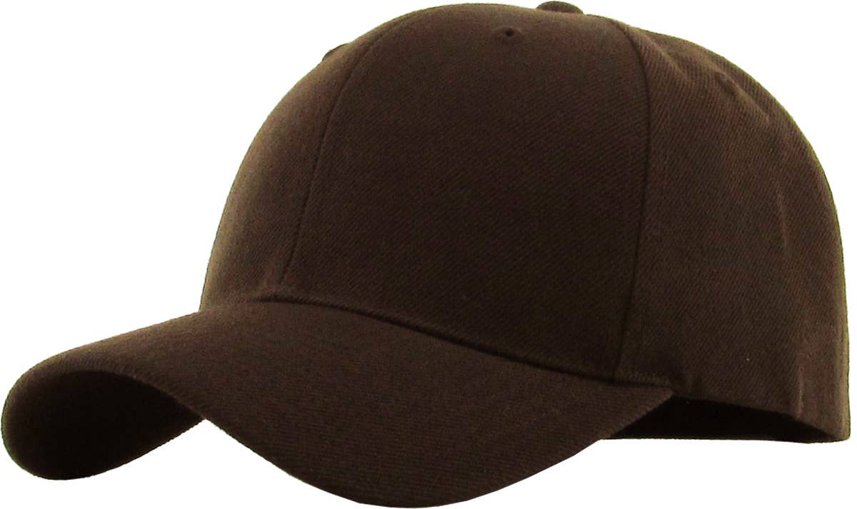 Solid Velcro Baseball Cap: Black