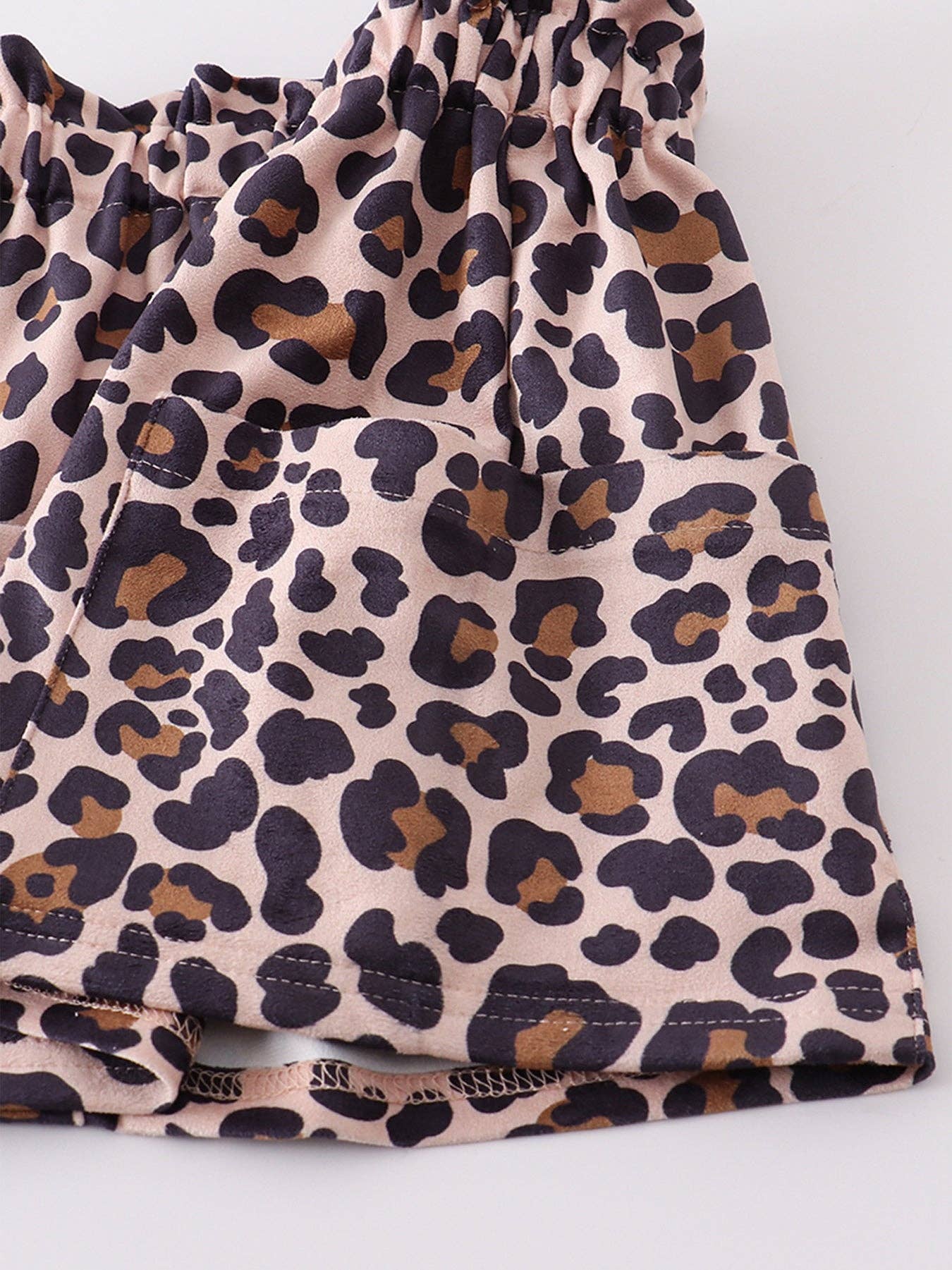 Dirty pink "easter"leopard  skirt set: 2