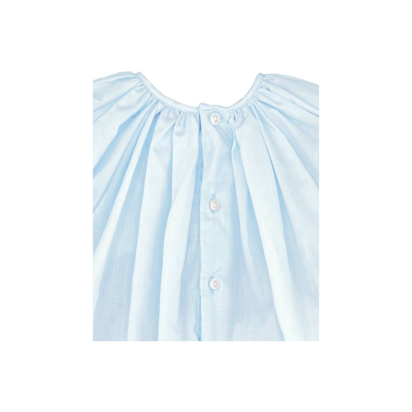 Daygown with Raglan Sleeves and Embroidered Hem: Preemie / Pink