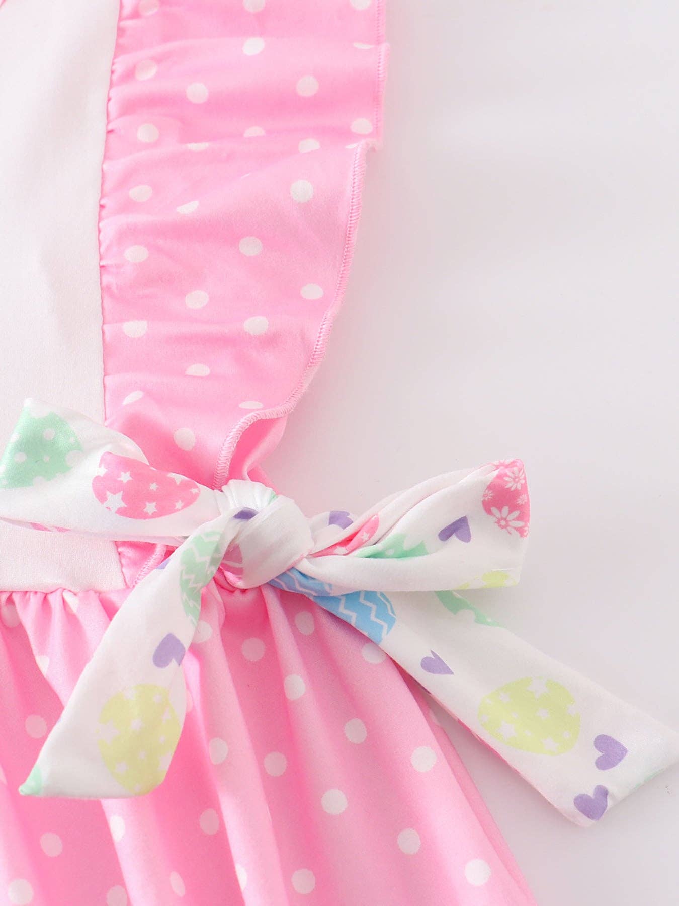Pink Rabbit Ruffle Girl Dress: 3