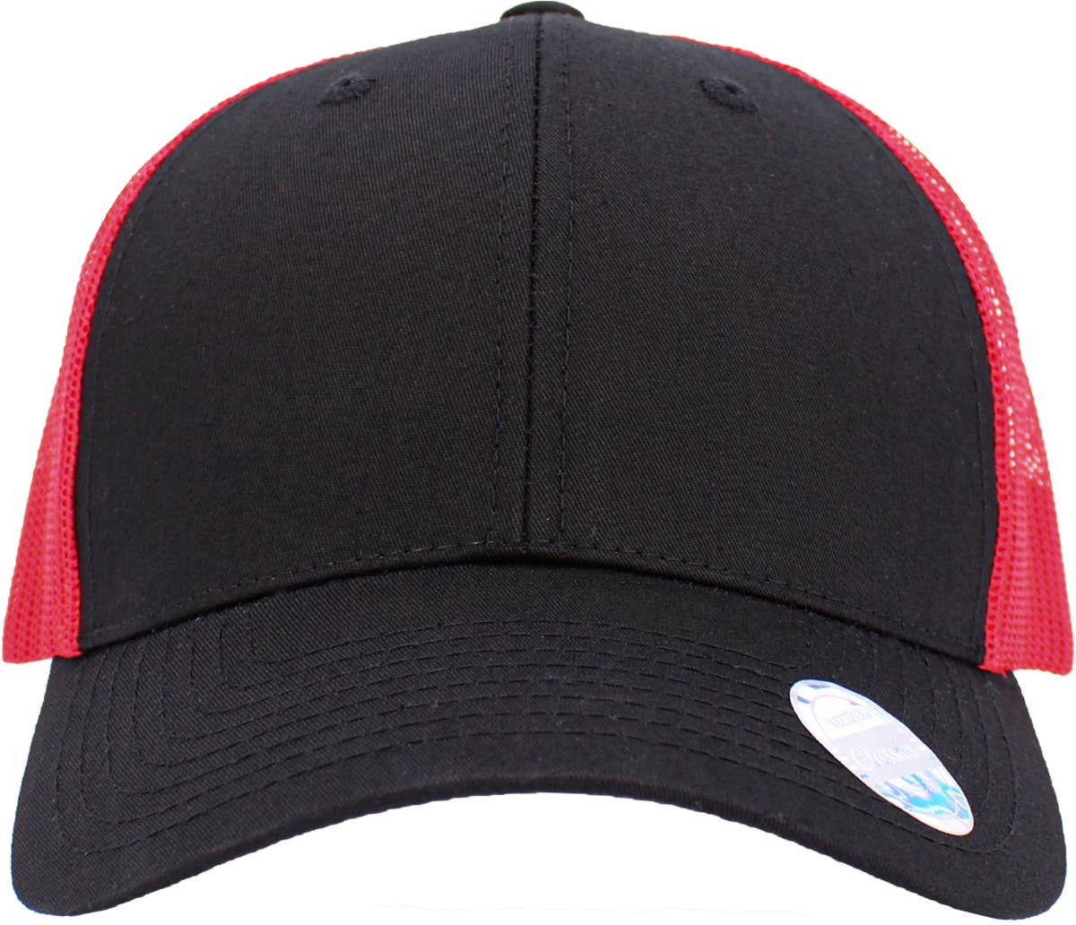 CLASSIC 6 PANEL MESH BACK: LGY-BLK