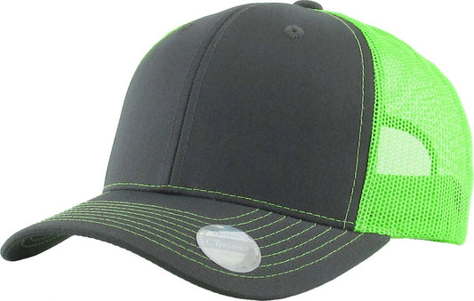 CLASSIC 6 PANEL MESH BACK: DGY-NGRN