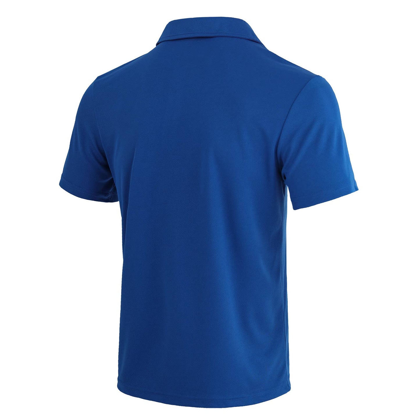 LeeHanTon Men's Solid Polo Shirt: Royal Blue / M