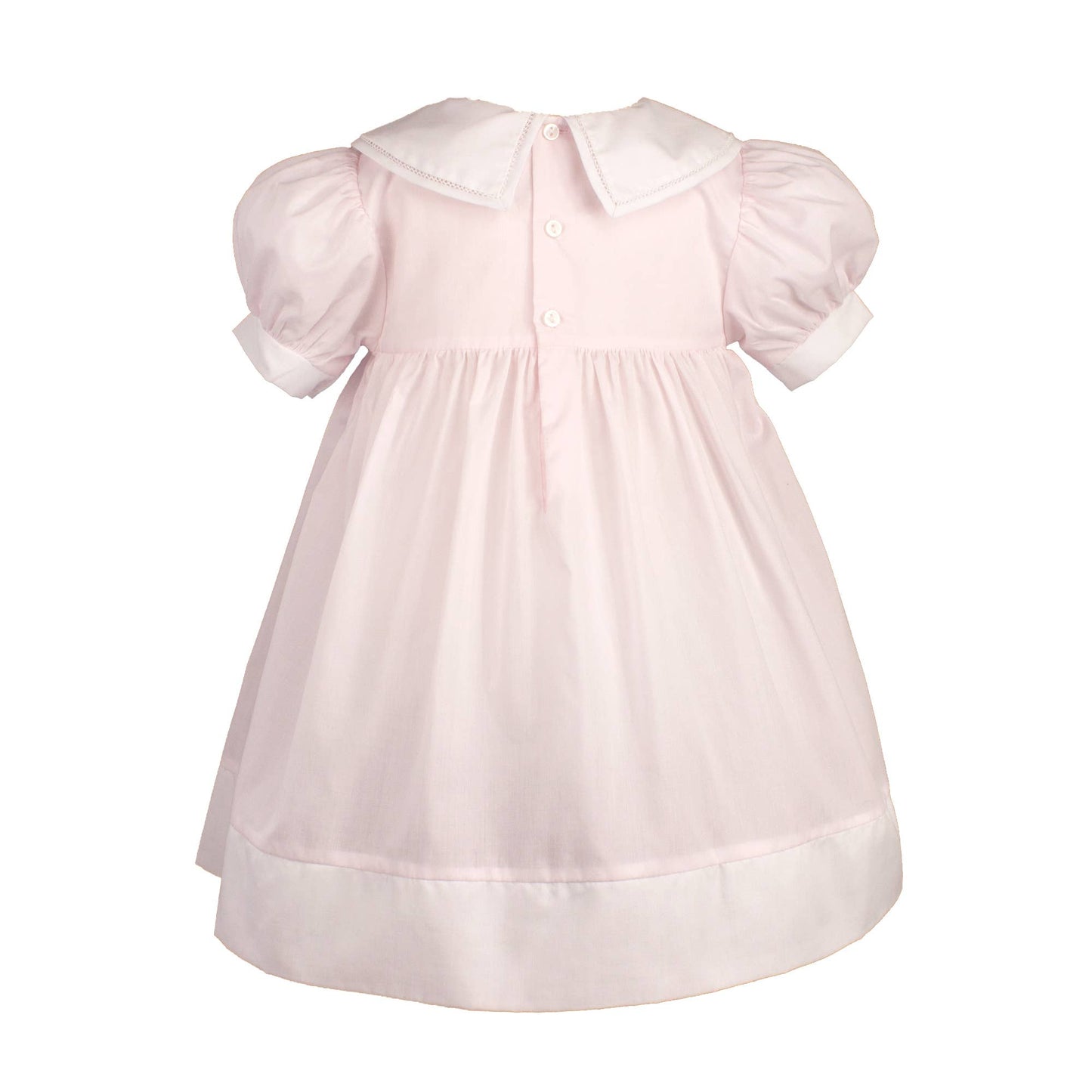 Split Collar Smocked Dress: 12 Month